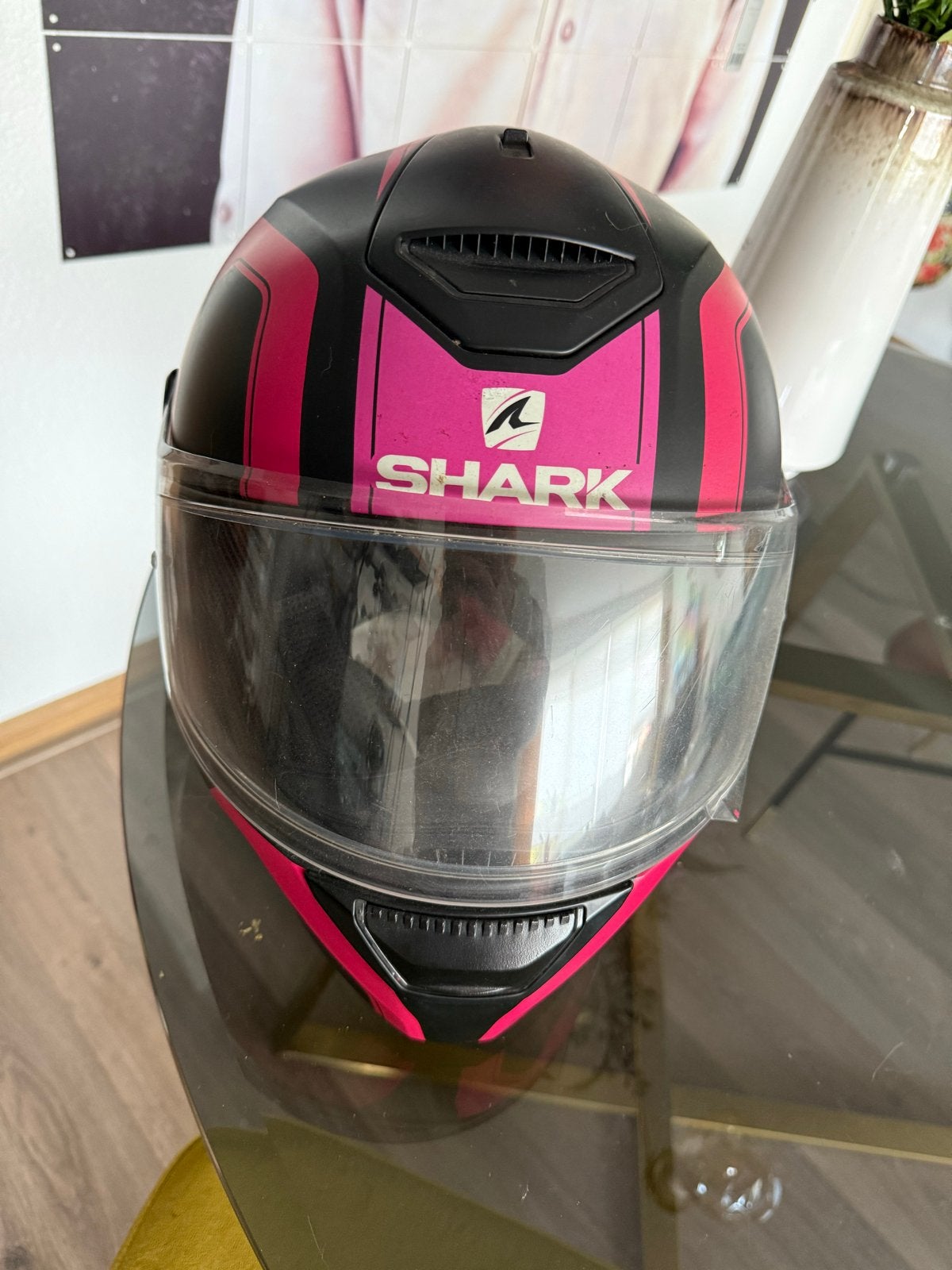Shark Skwal Trion helm met ingebouwd Cardo systeem (excl. Sc, Shark, Ophalen of Verzenden, Integraalhelm, S