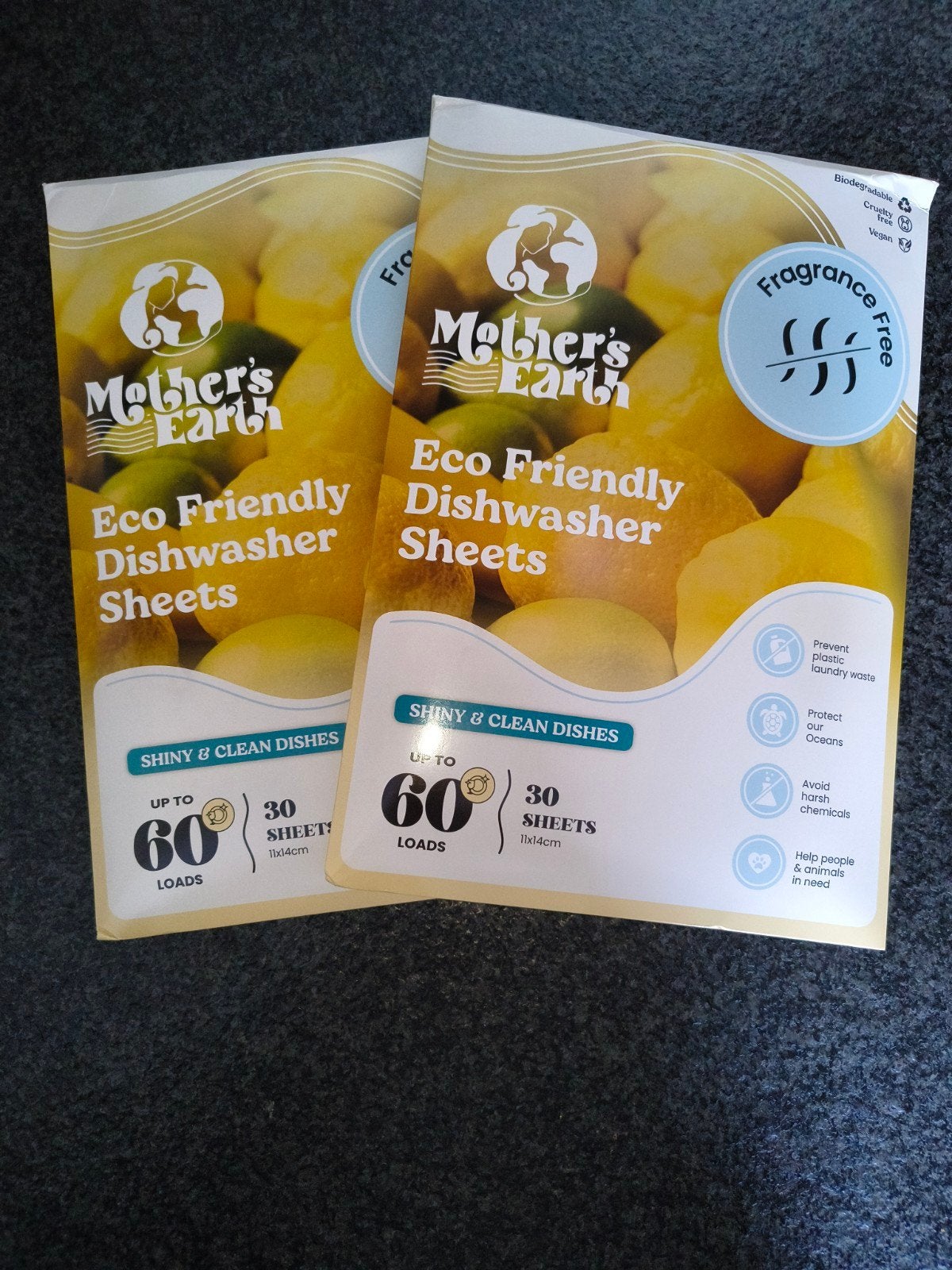 Mother's Earth Eco Friendly Vaatwasser Sheets - 2x30 stuks, Ophalen of Verzenden, Nieuw, Minder dan 85 cm