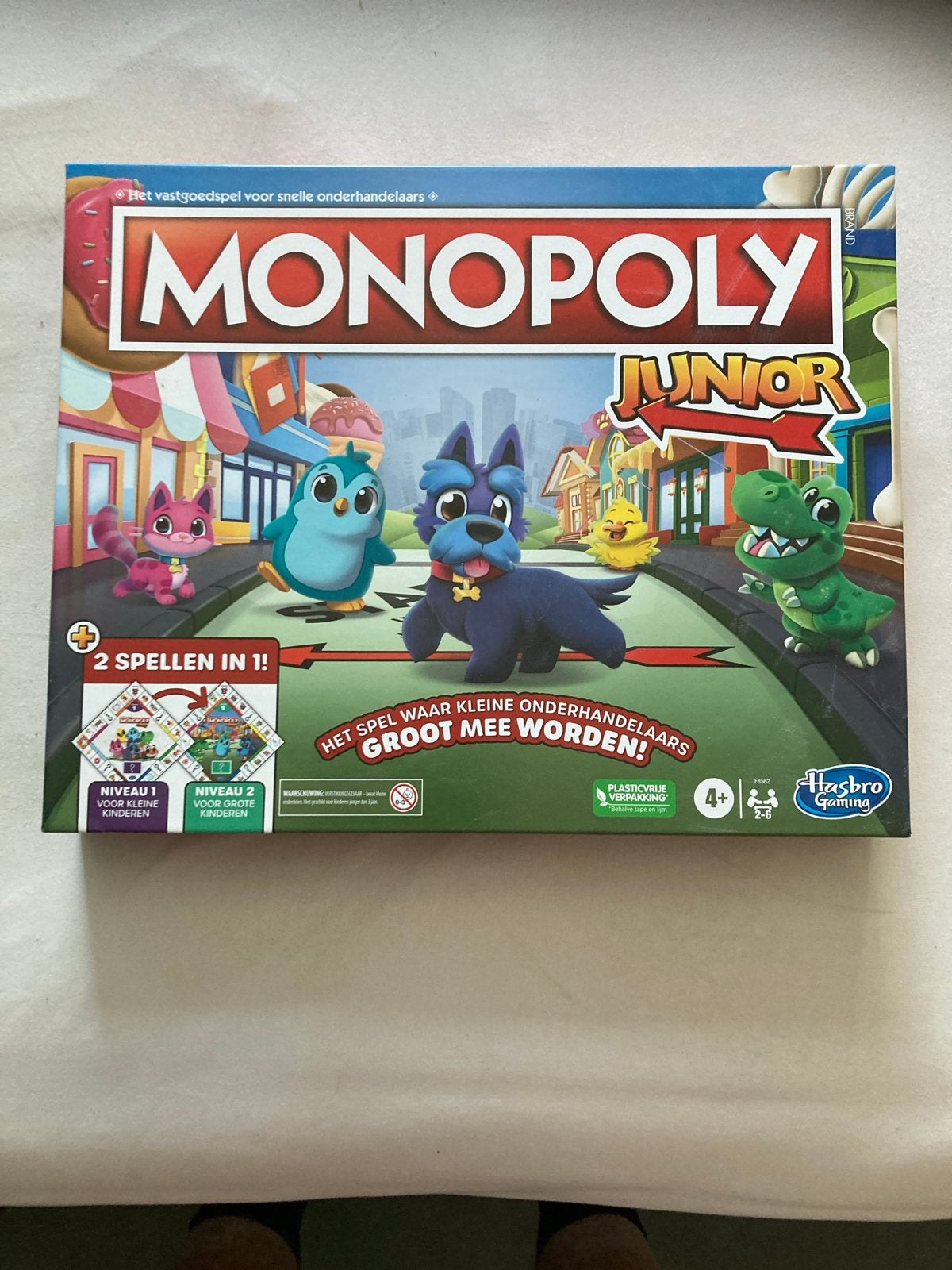 Monopoly Junior - 2 spellen in 1! Nieuw in de doos, Hobby en Vrije tijd, Drie of vier spelers, Ophalen of Verzenden, Nieuw
