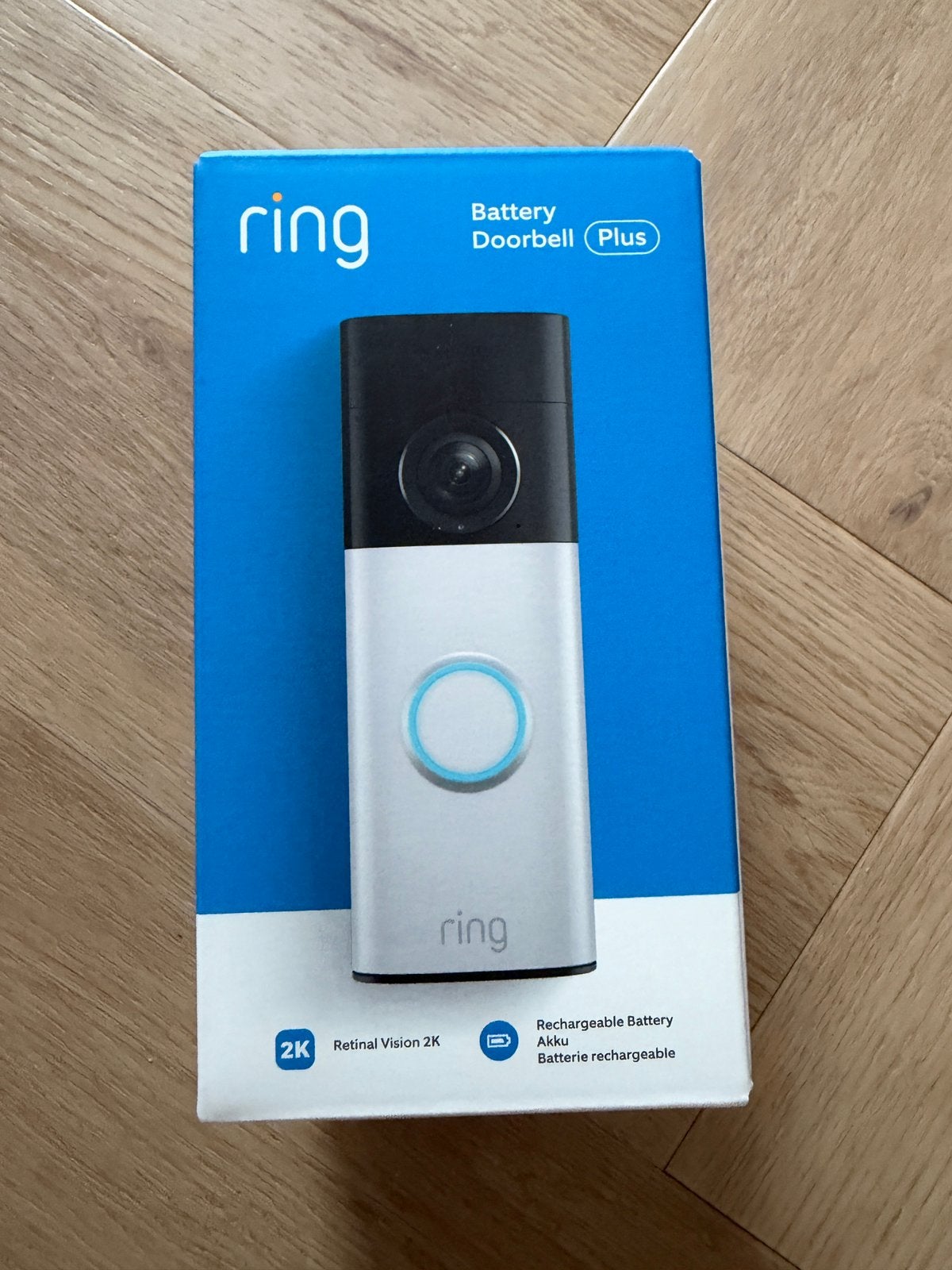 Ring Battery Video Doorbell 2K Plus nieuw in doos!, Ophalen of Verzenden, Ingebouwde camera, Nieuw, Draadloos