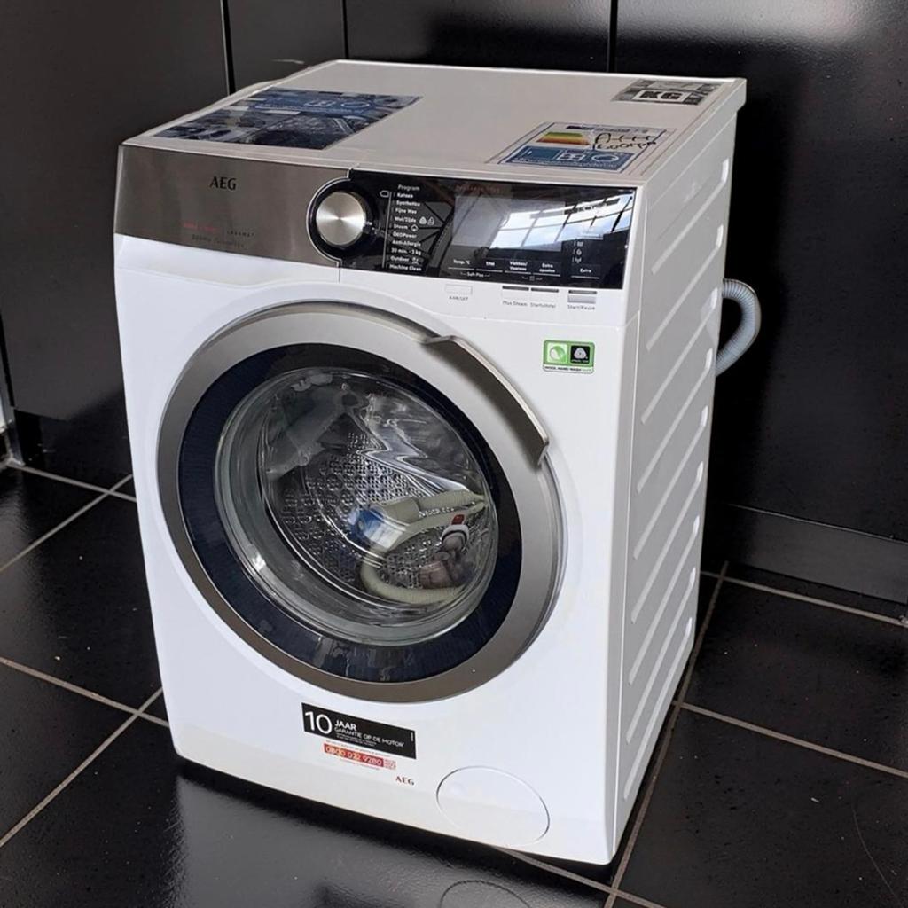 Wasmachine AEG ÖKOMIX 9kg 1600t 8000SERIES incl Garantie, Witgoed en Apparatuur, Ophalen, 8 tot 10 kg, 85 tot 90 cm, A