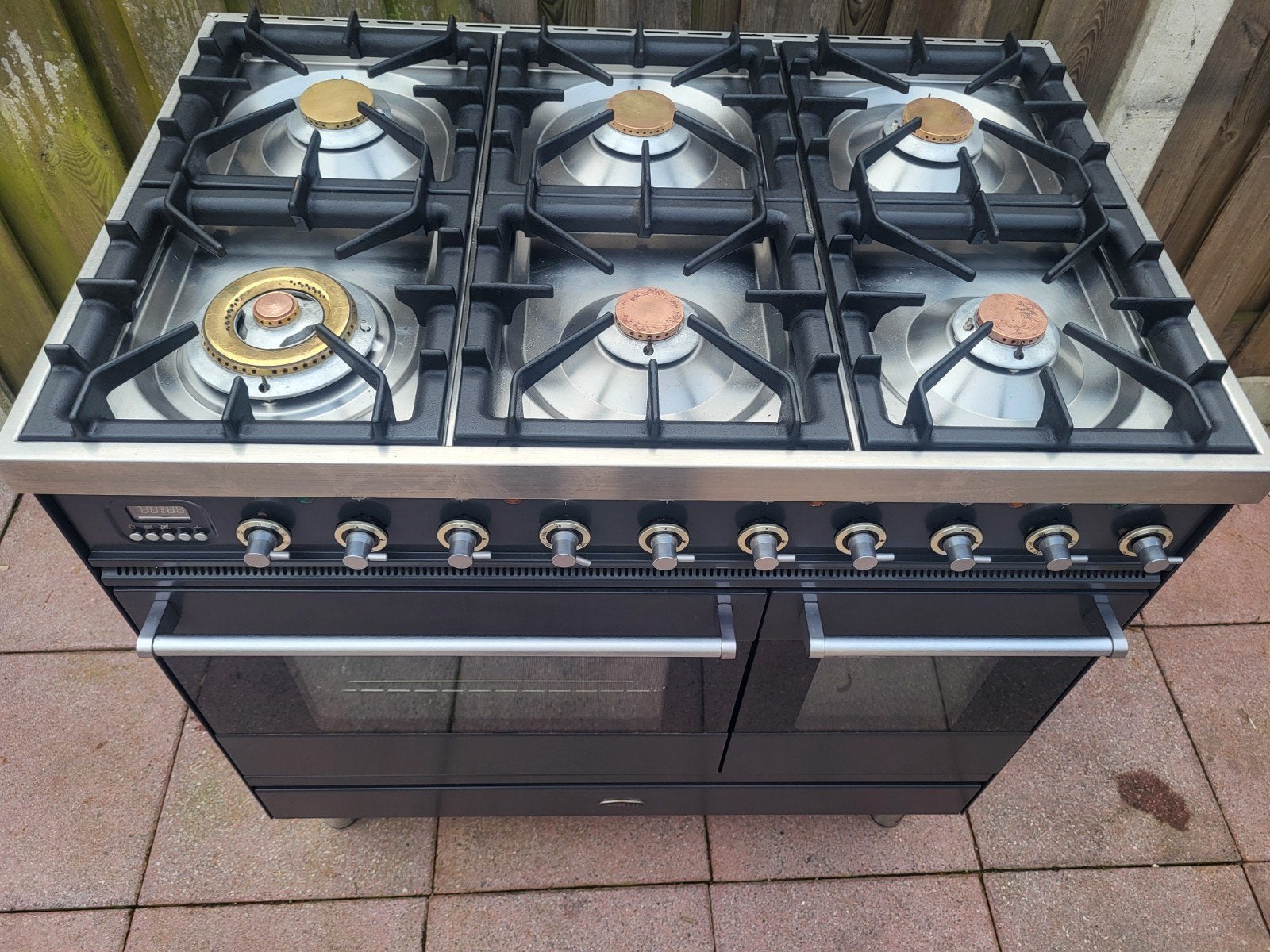 Boretti Fornuis met 6 gaspitten en 2 ovens, Witgoed en Apparatuur, Fornuizen, 60 cm of meer, Ophalen of Verzenden, Zo goed als nieuw