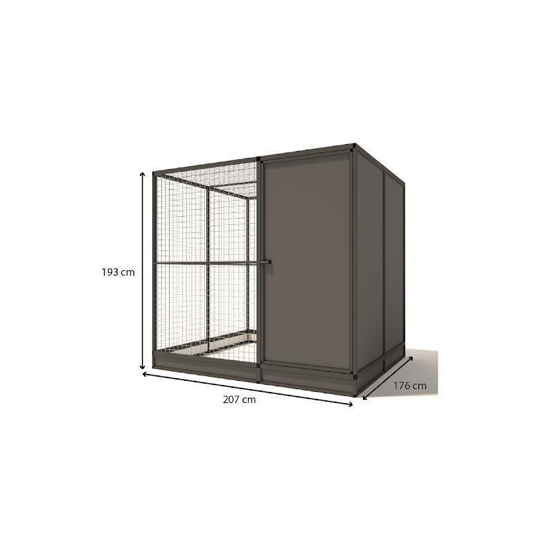 Aluminium Buitenvolière Evi | model 1, Ophalen of Verzenden, Nieuw, Aluminium, Broedkooi of Kweekkooi