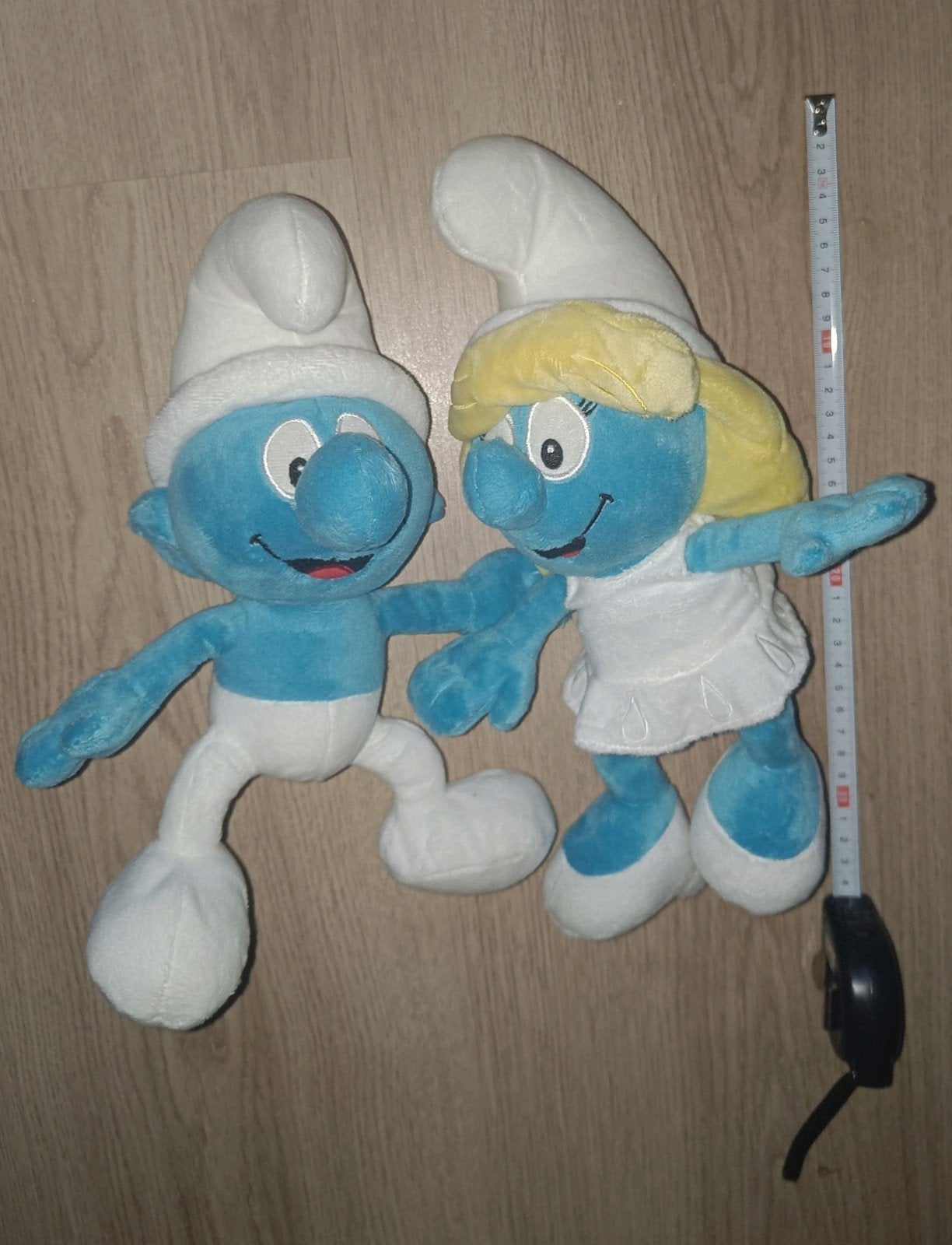 Smurfen Knuffels: Smurf en Smurfin (2 stuks), Ophalen of Verzenden, Zo goed als nieuw, Verschillende Smurfen, Poppetje, Figuurtje of Knuffel