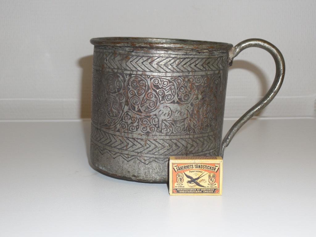 Maatbeker, Vernikkeld koper, 3 pints, handwerk-(#8950), Ophalen of Verzenden