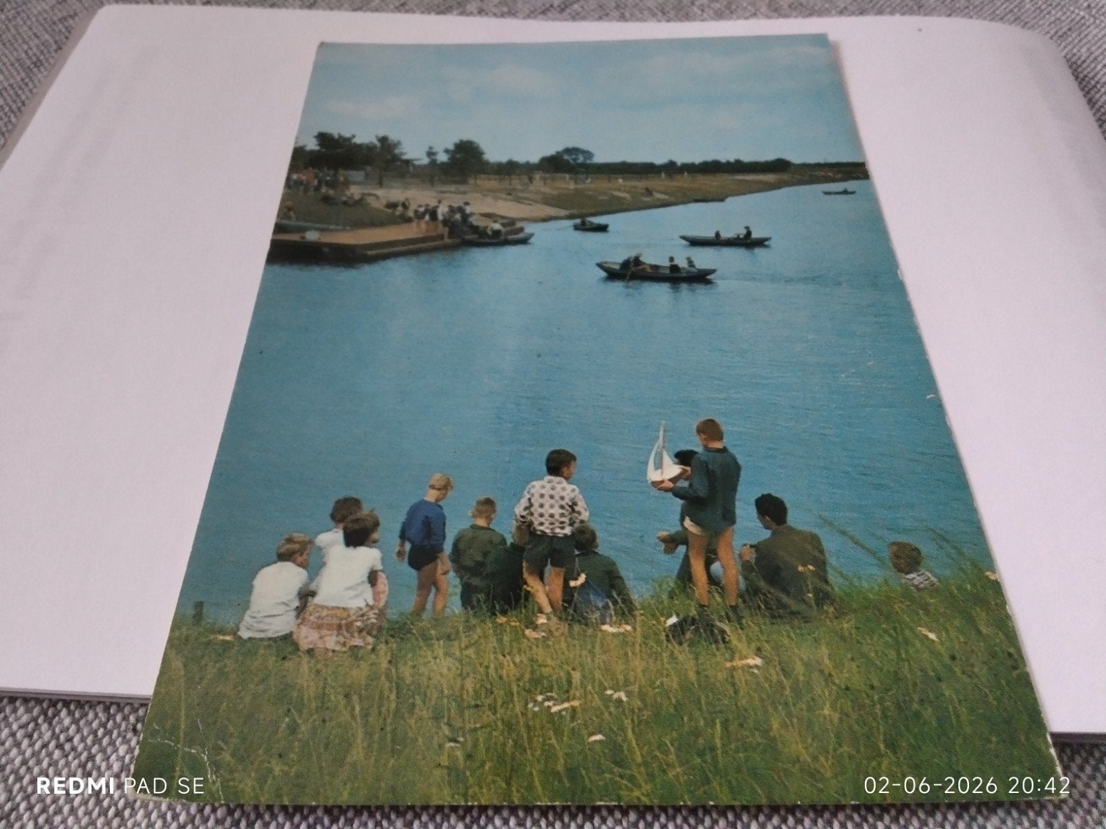 Oude Ansichtkaart Bosbad Hoeven - Foto Bern. van Gils, Breda, Ophalen of Verzenden, 1960 tot 1980, Ongelopen, Noord-Brabant