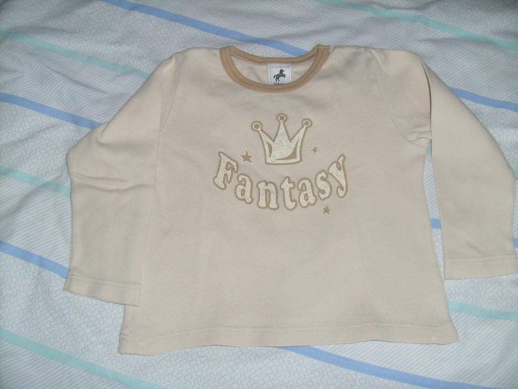 Longsleeve met kroontje maat 92, Kinderen en Baby's, Kinderkleding | Maat 92, C&A, Meisje, Ophalen of Verzenden, Zo goed als nieuw