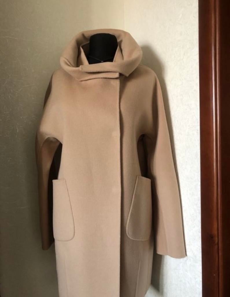 Nieuwe 100% wollen jas Leonardo- Maat S, Ophalen of Verzenden, Nieuw, Maat 34 (XS) of kleiner, Beige