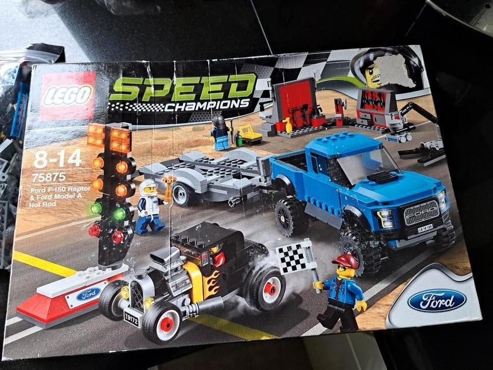 Lego Speed Champions 75875 Ford F-150 Raptor & Model A, Ophalen of Verzenden, Gebruikt, Complete set, Lego