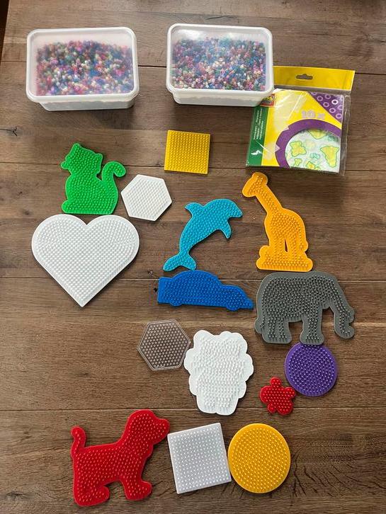 Strijkkralen Hama, SES + opzetborden en strijkpapier, Kinderen en Baby's, Speelgoed | Educatief en Creatief, Ophalen of Verzenden