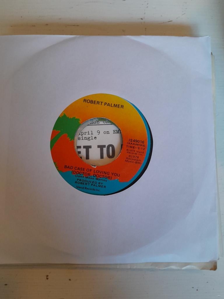 Robter palmer 7inch bad case of loving you, Ophalen of Verzenden, Zo goed als nieuw, Pop