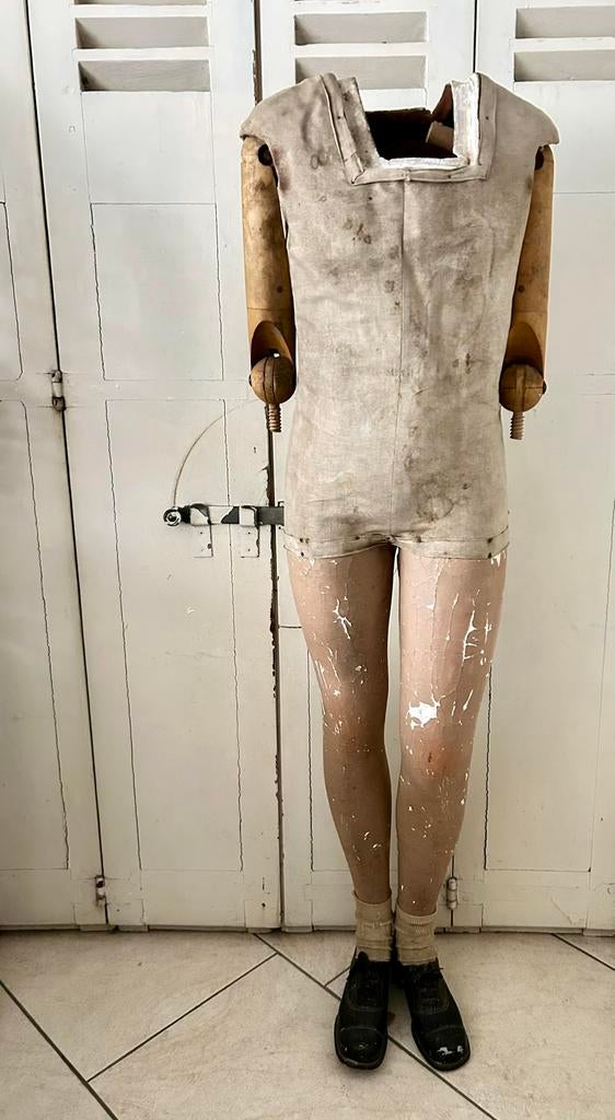 Hele oude paspop/etalage pop, Antiek en Kunst, Ophalen