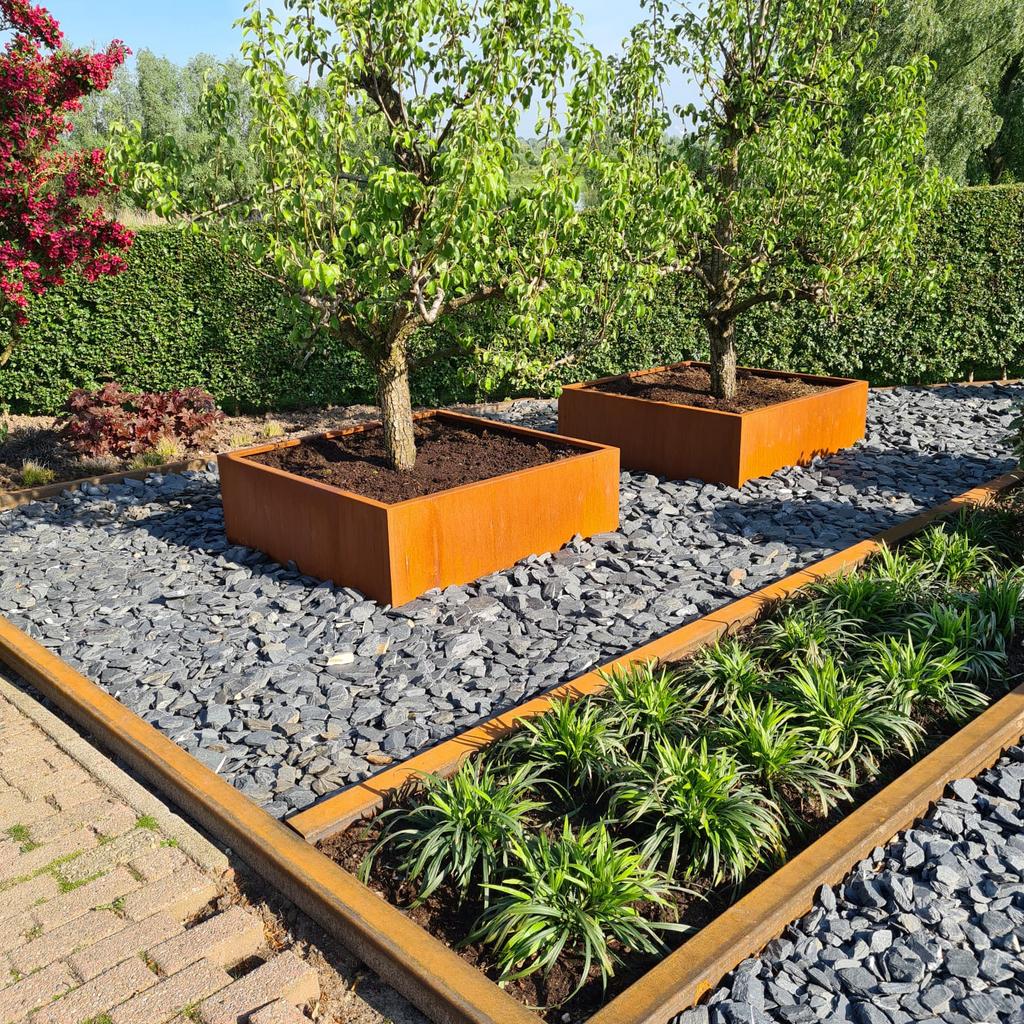 Cortenstalen bloem en plantenbakken hoge kwaliteit maatwerk!, Tuin en Terras, 100 cm of meer, Verzenden, Nieuw, Balkon