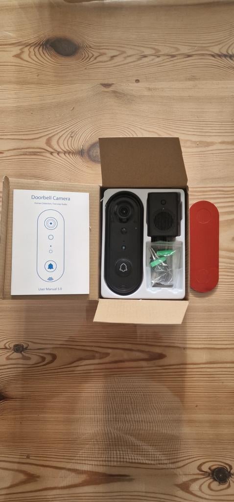 Draadloze Deurbel Camera met Bewegingsdetectie, Audio, Tv en Foto, Videobewaking, Ophalen of Verzenden, Nieuw, Buitencamera