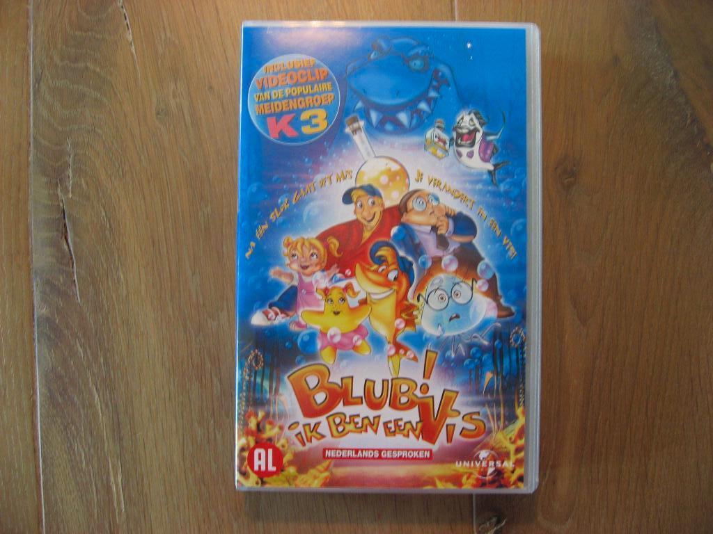 nieuwe video (VHS) film van Blub ik ben een vis, AL, met K3, Tekenfilm, Verzenden, Alle leeftijden, Kinderprogramma's en -films