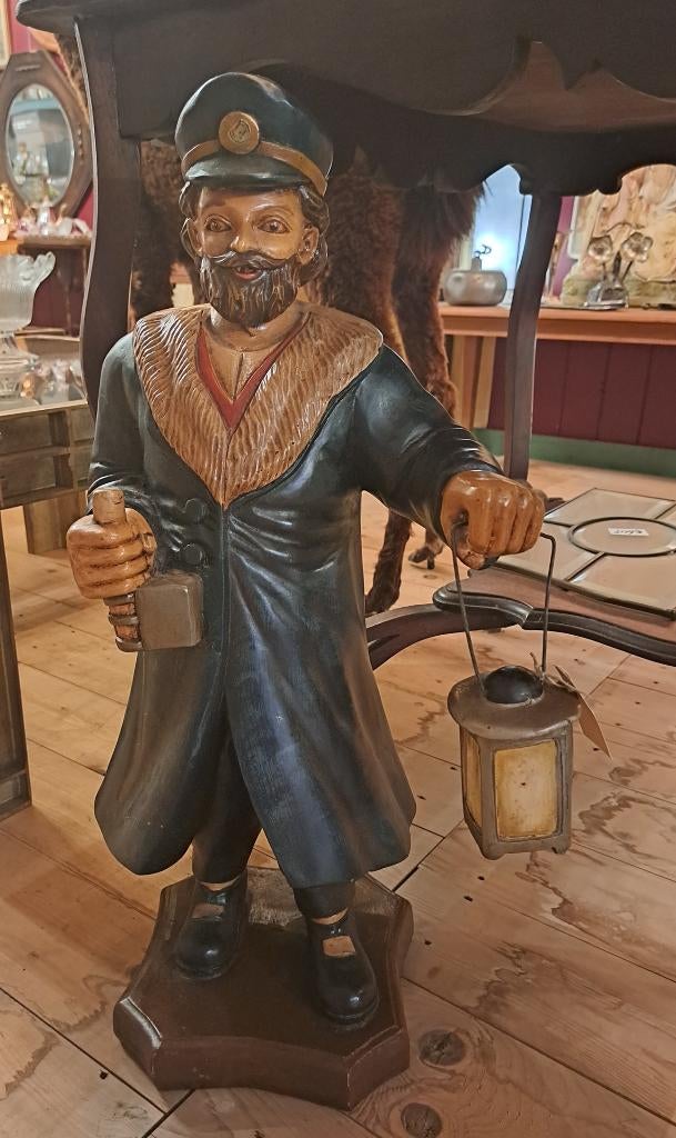 Scheepsdecoratie een mooi beeld van een Kapitein 66 cm hoog, Ophalen
