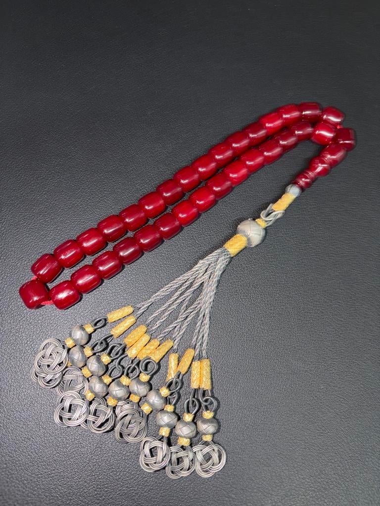 Premium Tesbih met Trabzon Kazaziye Zilver, Antiek en Kunst, Antiek | Religie, Ophalen of Verzenden