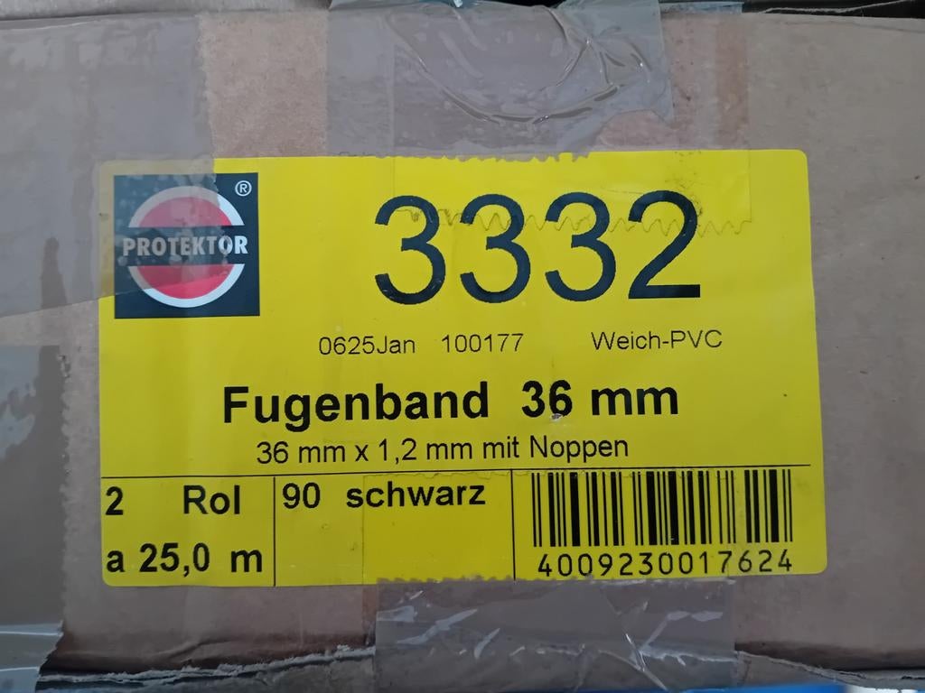 50 m.Rubber Voegenband/plaat Isolatiemateriaal -, Doe-het-zelf en Verbouw, Isolatie en Afdichting, Minder dan 4 cm, Gebruikt, Ophalen of Verzenden