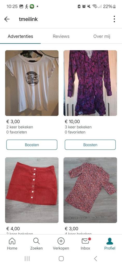 Kleding en schoenen te koop op Vinted!, Vinted, Ophalen of Verzenden, Gedragen