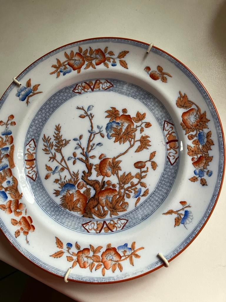 Antiek bord met bloemmotief. Cedra Pregoit, Antiek en Kunst, Ophalen of Verzenden