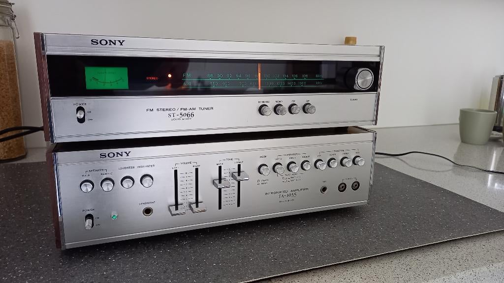 Sony TA-1055 + ST-5066 Vintage Set (1972-1974), Audio, Tv en Foto, Stereo-sets, Zo goed als nieuw, Tuner of Radio, Sony, Losse componenten