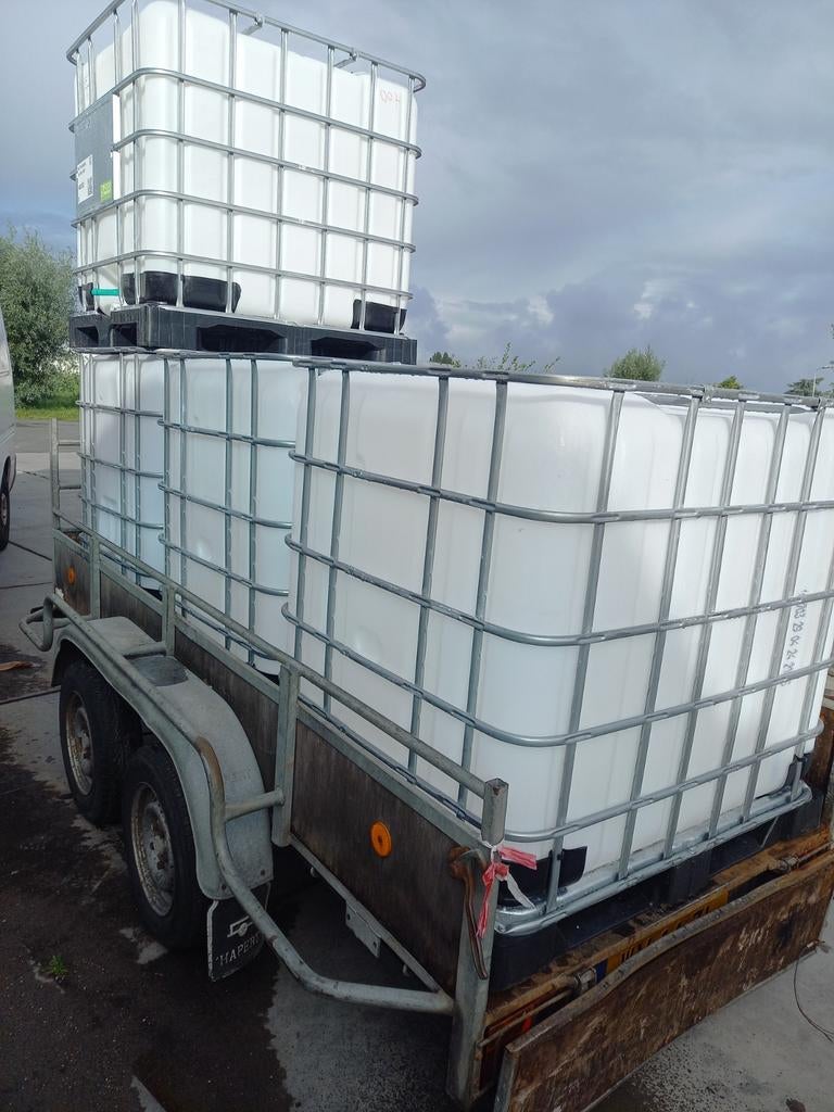 IBC 1000LITER/WATERVAT/SLOWFEEDER/SCHROOTBAK, Tuin en Terras, Regentonnen, 150 liter of meer, Ophalen of Verzenden