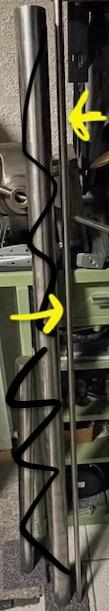 Rondstaf RVS 316 of 304, Doe-het-zelf en Verbouw, Metalen, Ophalen, Gebruikt, Overige metalen