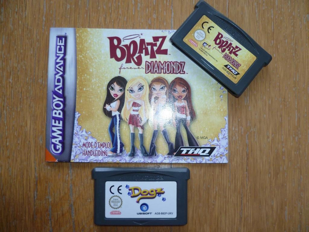 2 leuke spellen Bratz forever Diamondz en Dogz, 1 speler, Ophalen of Verzenden, Zo goed als nieuw, Vanaf 3 jaar