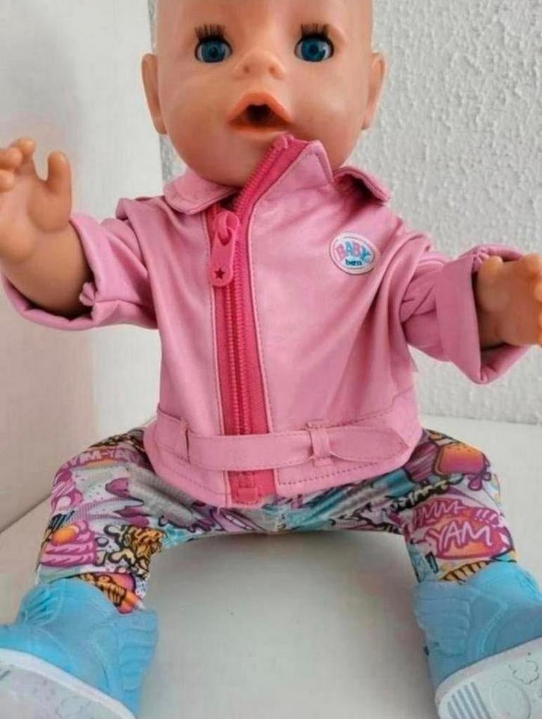 Baby born kleding city scooter set Deluxe Babyborn.Excl.pop, Ophalen of Verzenden, Zo goed als nieuw, Babypop
