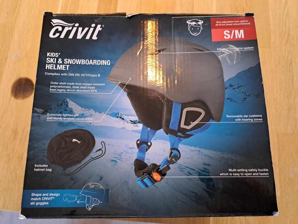 Crivit Ski & Snowboard Helm - S/M, Overige typen, Nieuw, Skiën, Ophalen