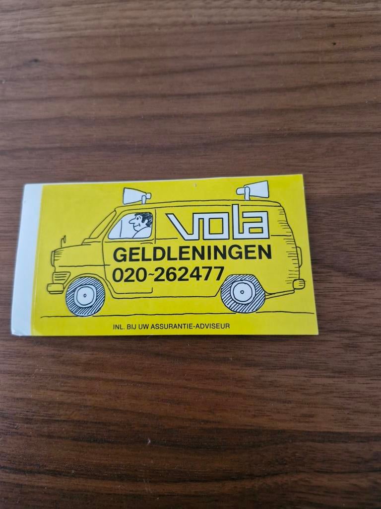 5678 Sticker VOLA Geldleningen Assurantie Adviseur, Verzamelen, Stickers, Ophalen of Verzenden, Zo goed als nieuw