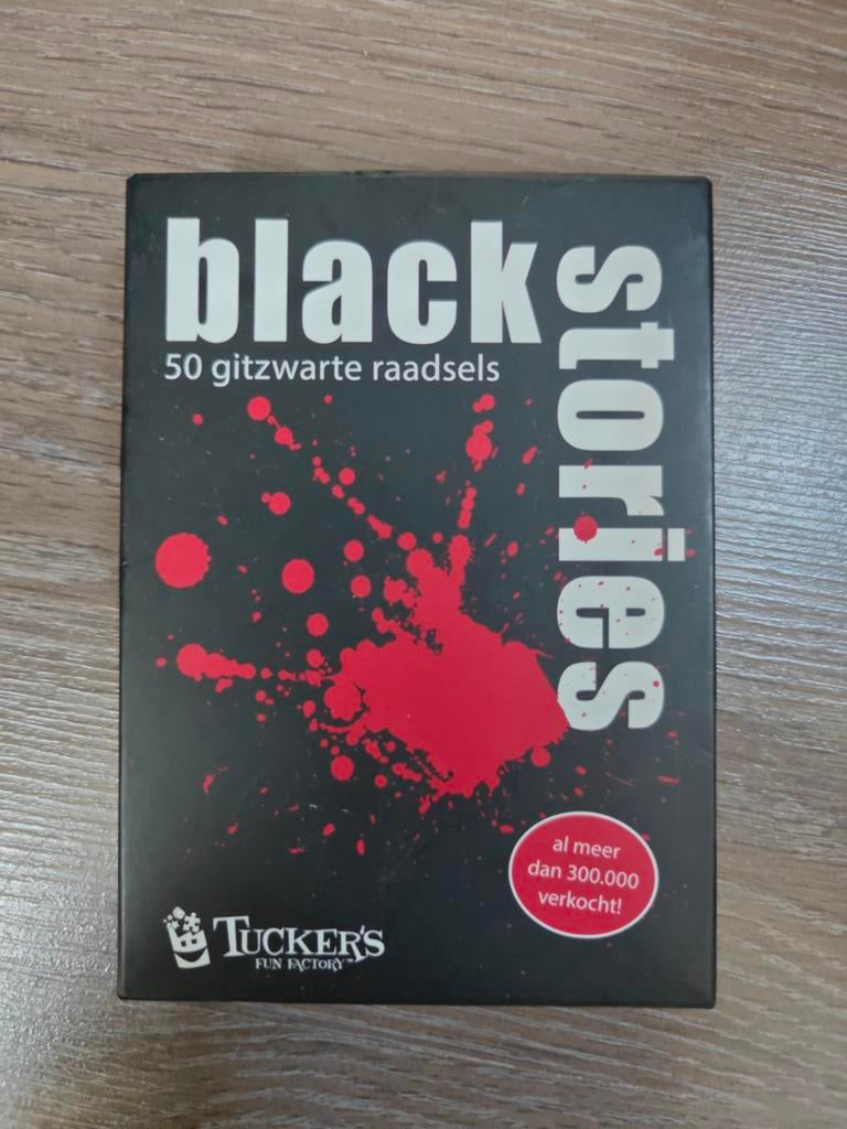 Black Stories raadsel spel, Hobby en Vrije tijd, Gezelschapsspellen | Bordspellen, Zo goed als nieuw, Een of twee spelers, Drie of vier spelers
