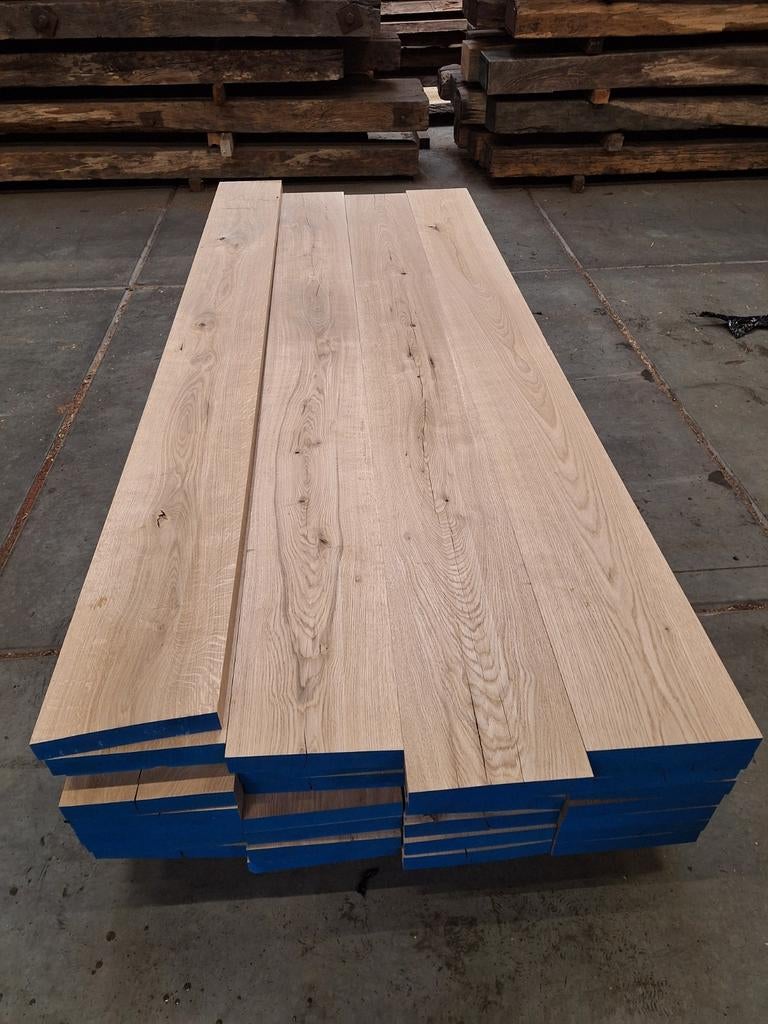 Nieuwe  eiken  planken  Geschaafd, Doe-het-zelf en Verbouw, Hout en Planken, Ophalen of Verzenden, Nieuw