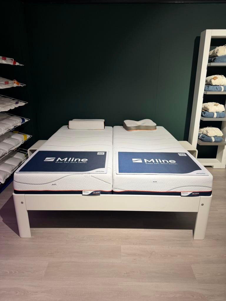 Auping Auronde 2000 180x200 + Mline 7&8 matras! Nieuw! -50%, Huis en Inrichting, Slaapkamer | Bedden, Wit, Ophalen of Verzenden