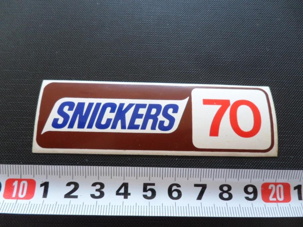 sticker snickers 70 gram *, Verzamelen, Ophalen, Zo goed als nieuw