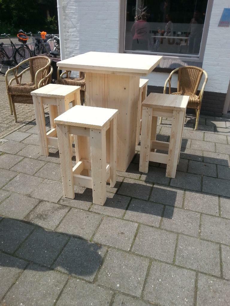 Nieuw barset steigerhout binnen buiten, Ophalen of Verzenden, Nieuw, Steigerhout