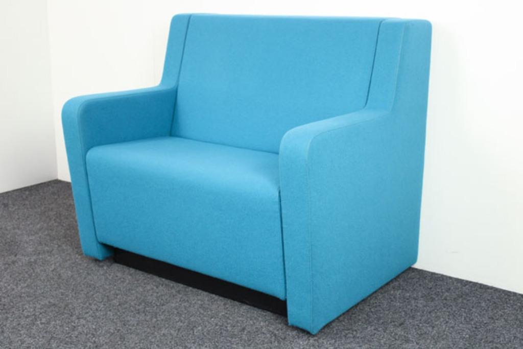 Bank | Loveseat | Wachtkamerbank | Loungebank | Blauw | 24x, Huis en Inrichting, Banken | Bankstellen, Tweepersoons, 75 tot 100 cm