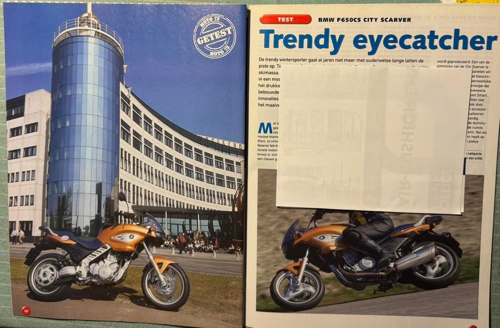Test 2002 BMW F650CS City Scarver, Verzenden, Zo goed als nieuw, Motoren