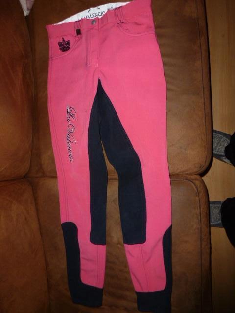 Maat 34 La Valencio broek rose ,donker blauw, La Valencio, Blauw, Ophalen of Verzenden, Zo goed als nieuw