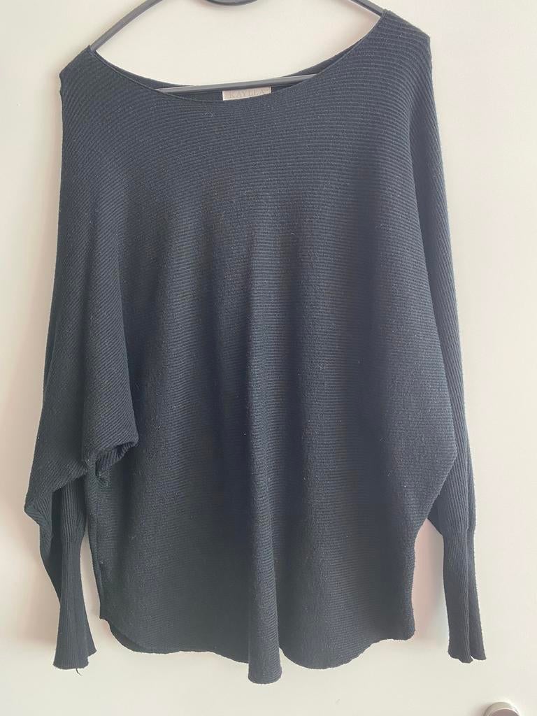 Comfy pak rib, off shoulder 1 maat, Ophalen of Verzenden, Zo goed als nieuw, Maat 38/40 (M), Zwart