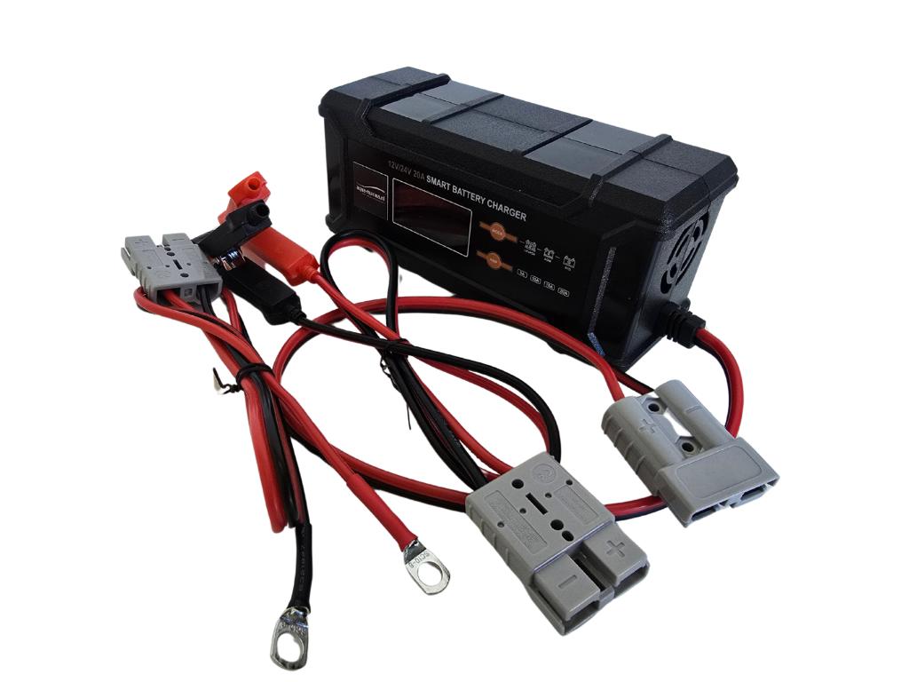 LiFePO4 Acculader 12V/24V - 20A/10A | Smart Battery Charger, Info@aqua-marina.nl, Aqua-Marina.NL, Nieuw, Smart