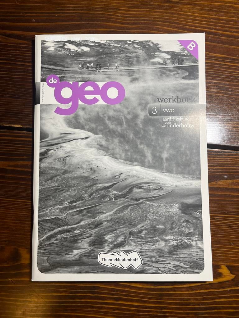 De Geo Werkboek 3 VWO B, Boeken, Ophalen of Verzenden, Zo goed als nieuw
