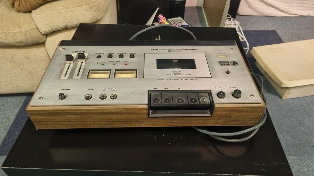 Akai GXC-39D Stereo Cassettedeck - Vintage Topstuk, Audio, Tv en Foto, Ophalen