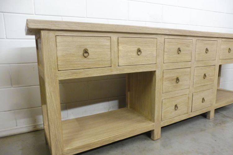 Groot landelijk dressoir 250cm, Nieuw, Ophalen of Verzenden, Landelijk, 200 cm of meer