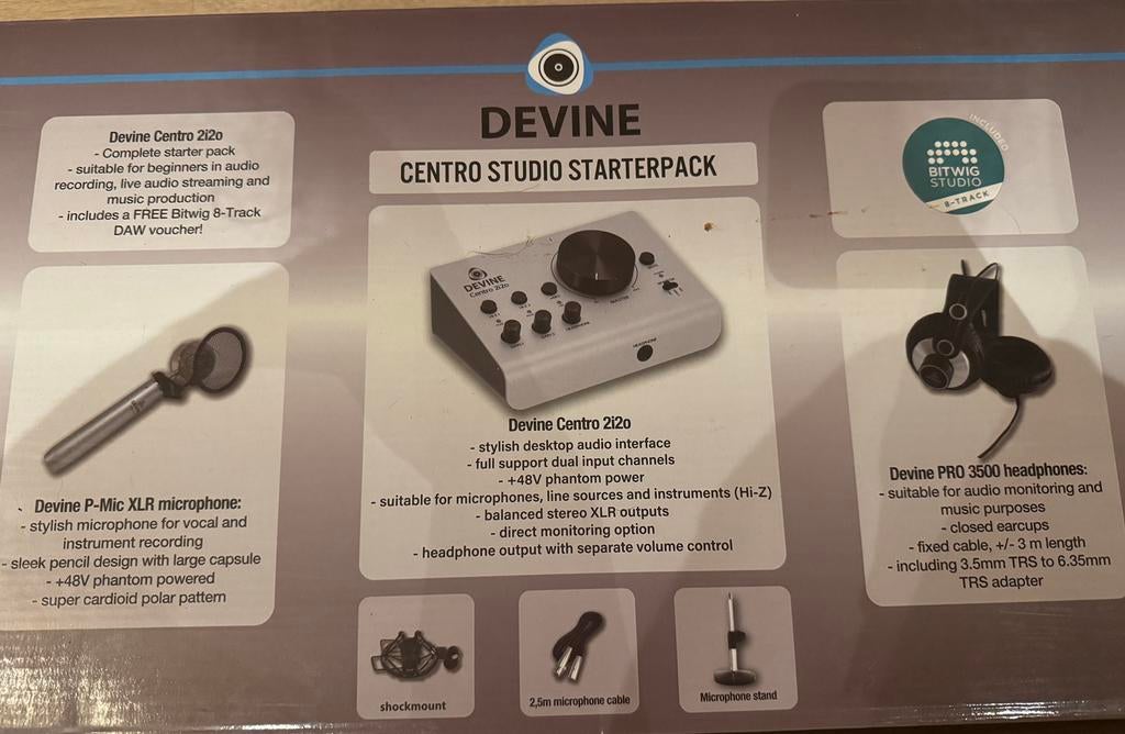 Devine studio DJ starterpack, Muziek en Instrumenten, Dj-sets en Draaitafels, Nieuw, Ophalen
