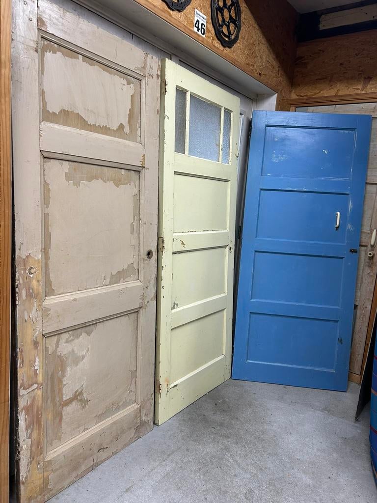 Paneeldeuren 2 stuks gebruikt, Ophalen, Gebruikt, 80 tot 100 cm, Binnendeur