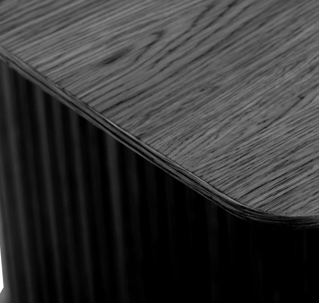 by fonQ Alon Eettafel 190 x 100 cm Zwart Eiken | Van €699 nu, Huis en Inrichting, Tafels | Eettafels, Byfonq, Byfonq, Nieuw, 150 tot 200 cm