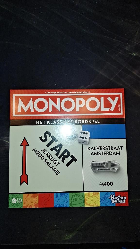 Te koop: Monopoly Classic versie 2025 Hasbro., Hobby en Vrije tijd, Gezelschapsspellen | Bordspellen, Vijf spelers of meer, Ophalen