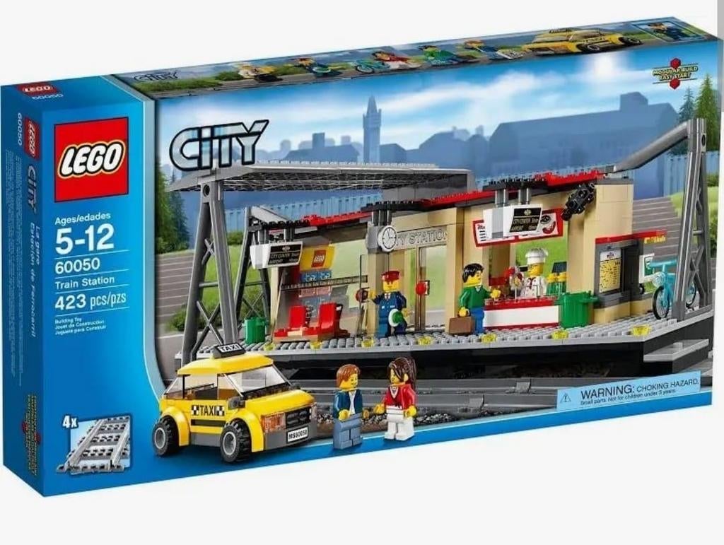 Lego City 60050 Treinstation - Compleet, zonder doos, Kinderen en Baby's, Speelgoed | Duplo en Lego, Ophalen, Zo goed als nieuw