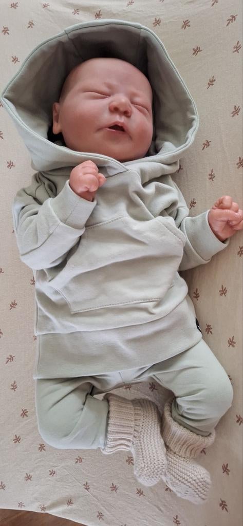 In prijs verlaagd , Reborn baby Chase met certificaat, Verzamelen, Poppen, Ophalen of Verzenden, Zo goed als nieuw, Babypop